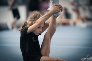 Beginner-Team beim Cheerleading-Training in Hürth